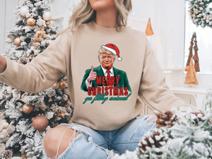 Merry Christmas Ya Filthy Animal Crewneck